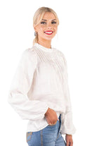 Hitchley and Harrow Womens Shirts Hitchley & Harrow Womens Linen Collection Shirt White