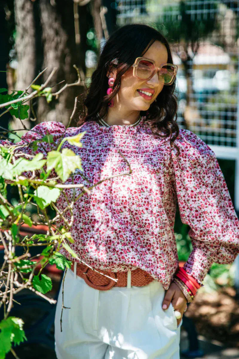 Hitchley and Harrow Womens Shirts M Hitchley & Harrow Top Womens Floral