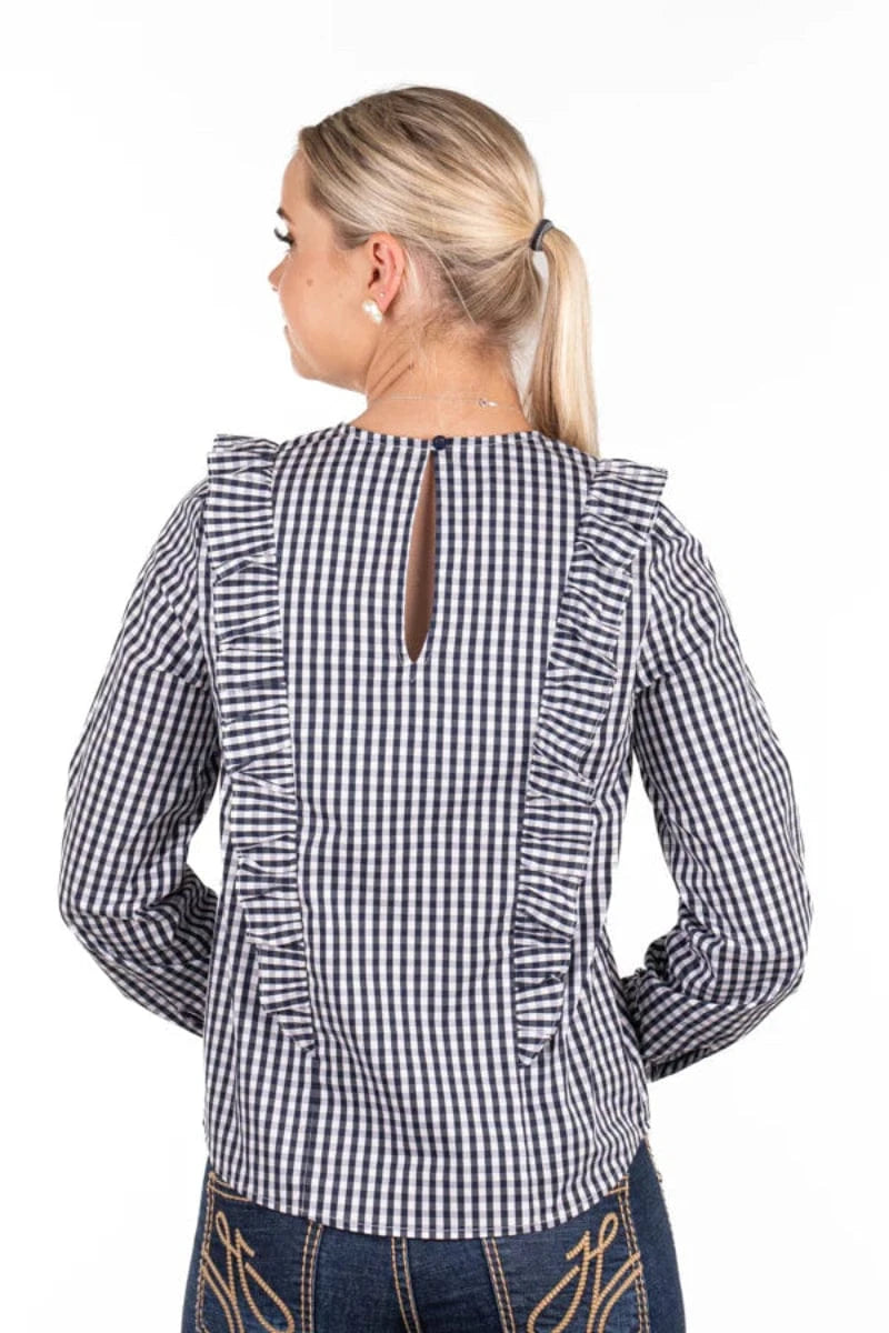 Hitchley and Harrow Womens Shirts Wisteria Lane Top Womens Check
