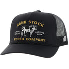Hooey Caps Black Hooey Cap Trucker Rank Stock