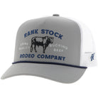 Hooey Caps Grey/White Hooey Cap Trucker Rank Stock