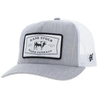 Hooey Caps Grey/White Hooey Cap Trucker Rank Stock