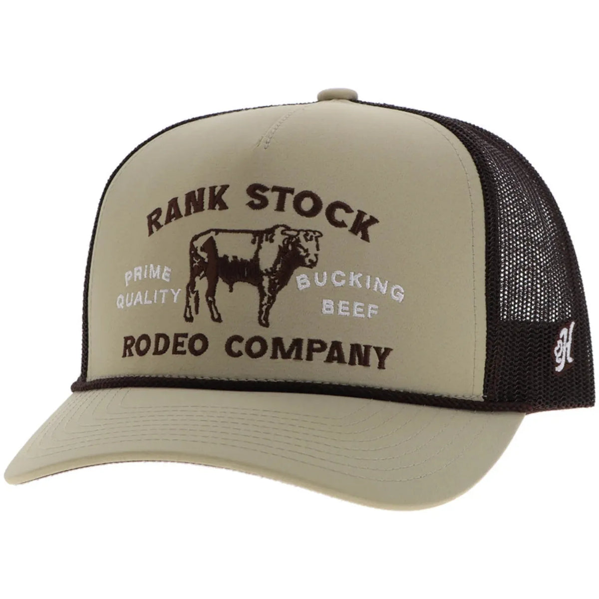 Hooey Caps Tan/Brown Hooey Cap Trucker Rank Stock