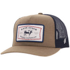 Hooey Caps Tan/Navy Hooey Cap Trucker Rank Stock