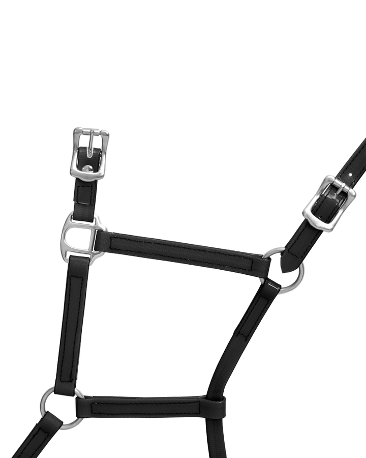 Horse Sense Halters Pony / Black Horse Sense PVC Pony Halter