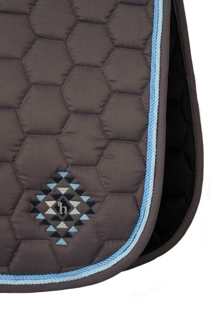 Horze English Saddle Pads Full / Grey Horze Navajo Dressage Saddle Pad (17452)