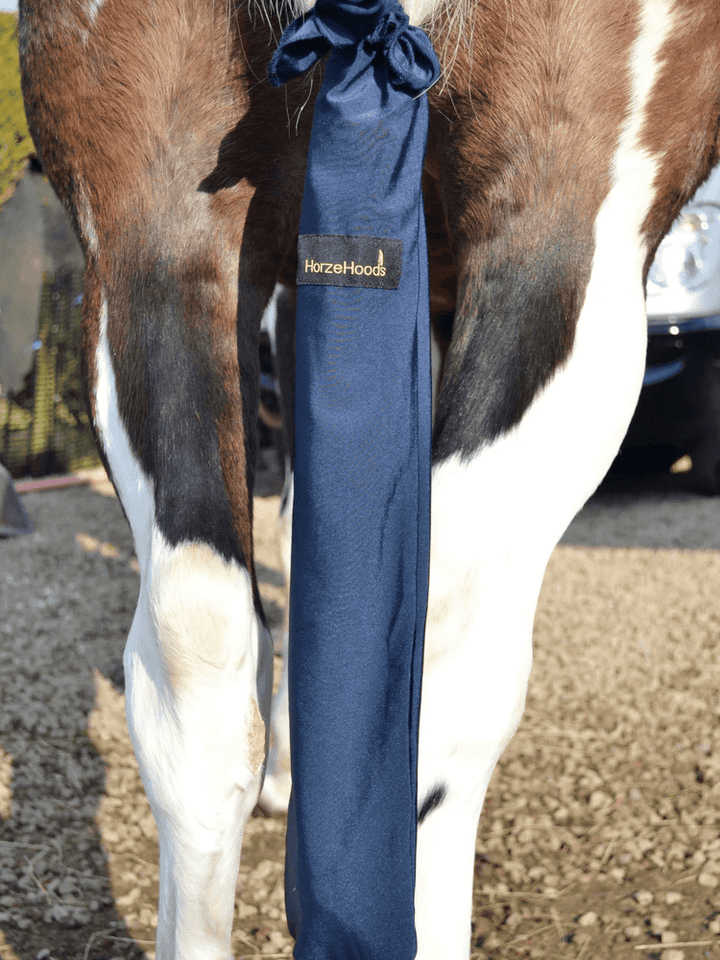 Horze Hoods Horse Rug Accessories Navy Horzehood Lycra Tailbag