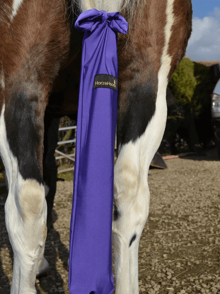 Horze Hoods Horse Rug Accessories Purple Horzehood Lycra Tailbag