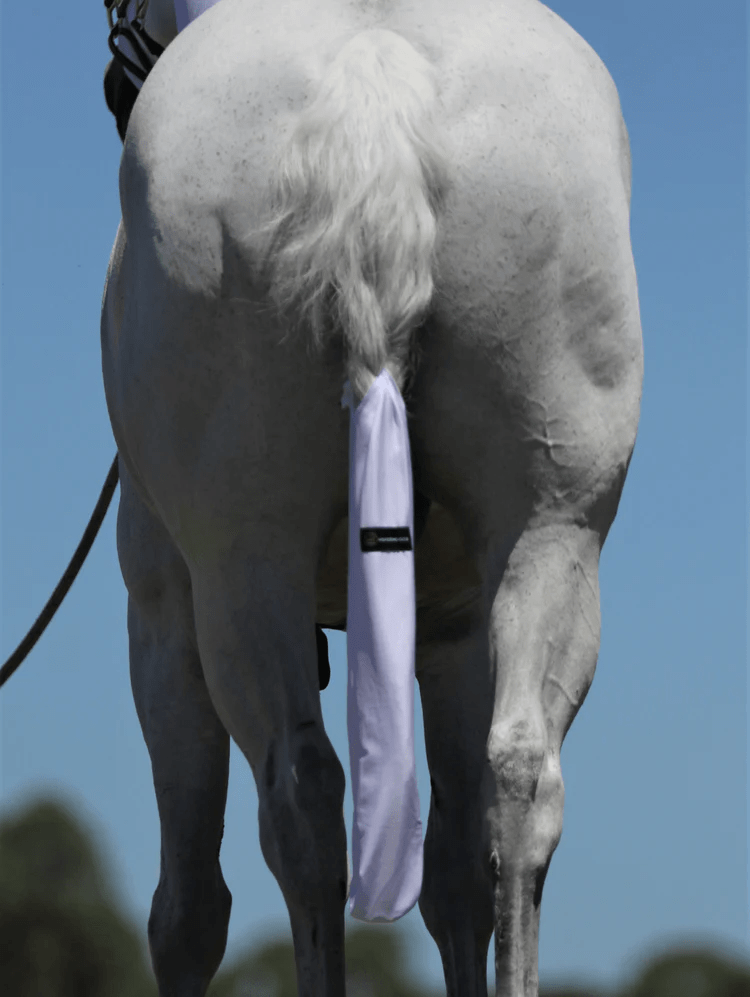 Horze Hoods Horse Rug Accessories White Horzehood Lycra Tailbag