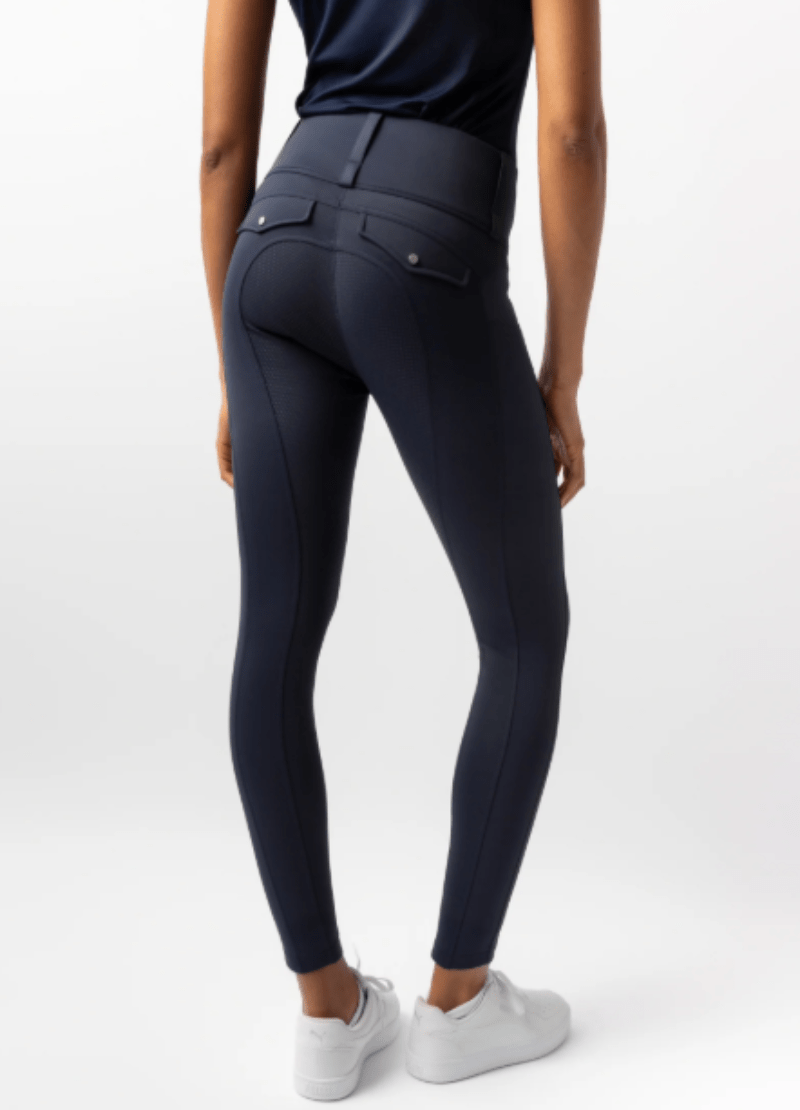 Horze Womens Jodhpurs - Breeches 06 / Navy Horze Tights Womens Anya Hybrid Full Grip