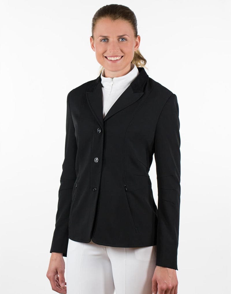 Horze Womens Riding Tops & Jackets 12 / Black Horze Yvonne Riding Jacket Black