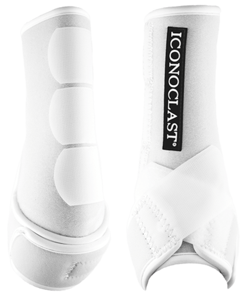 Iconoclast Horse Boots - Bandages L/Front / White Iconoclast Boots Orthopedic Support