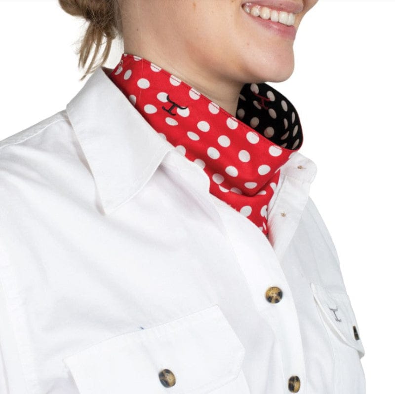 Just Country Bandanas - Scarves Black Polka Dot/Red Polka Dot Just Country Scarf Carlee Double Sided