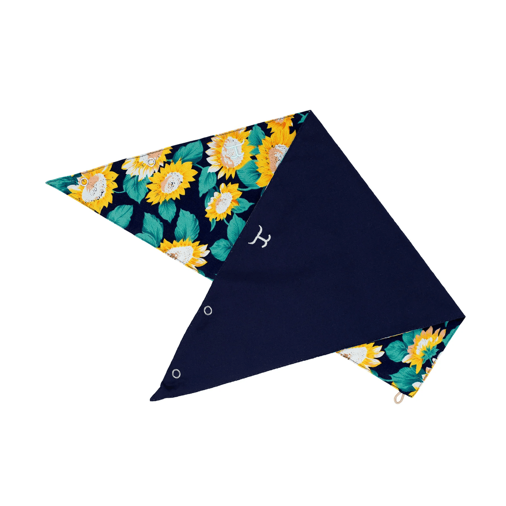 Just Country Bandanas & Scarves Navy/Navy Sunflowers Just Country Scarf Carlee Double Sided
