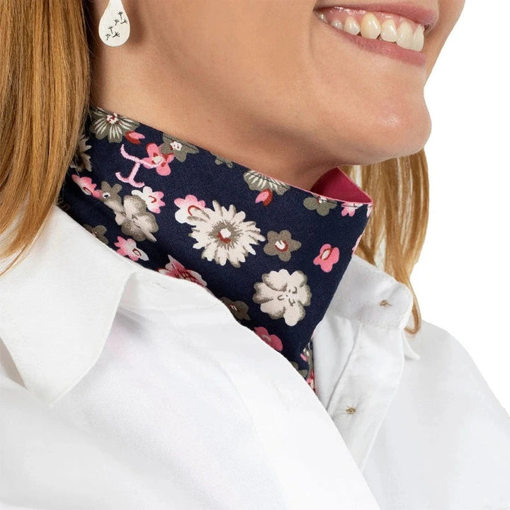 Just Country Bandanas & Scarves Rose/French Navy Just Country Scarf Womens Carlee Double Sided