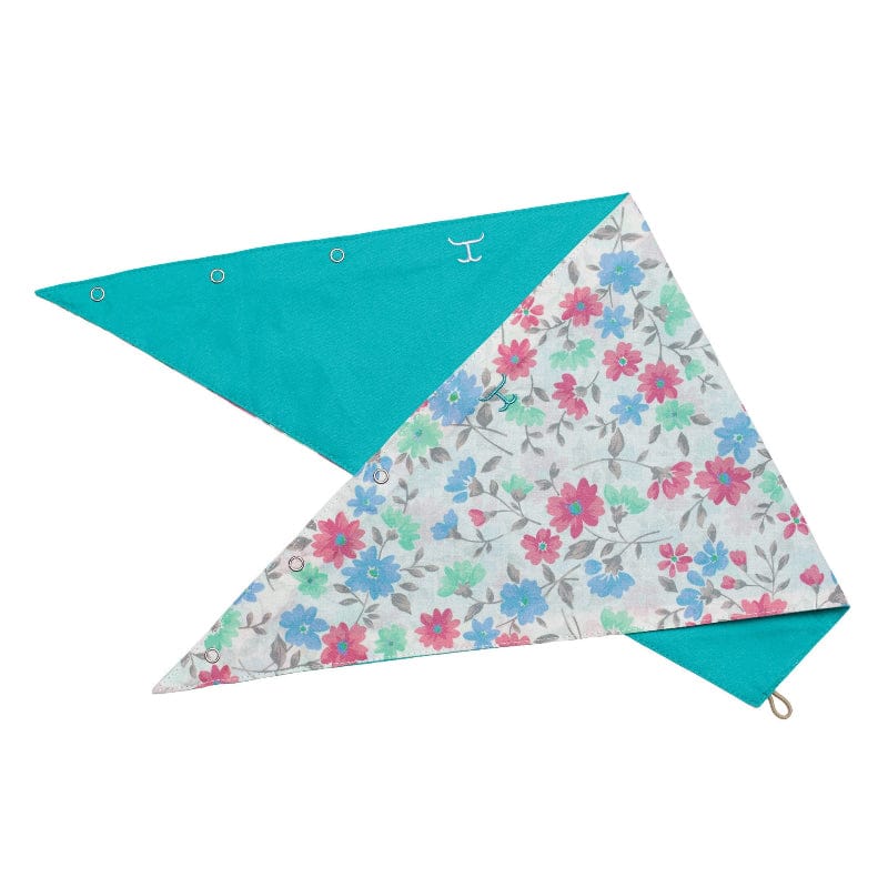 Just Country Bandanas - Scarves Turquoise/White Confetti Floral Just Country Scarf Womens Carlee Double Sided