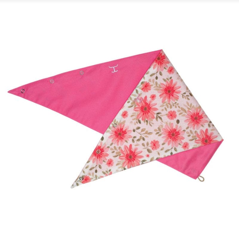 Just Country Bandanas - Scarves White Gerberas/Rose Just Country Scarf Carlee Double Sided