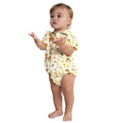 Just Country Kids Shirts 0 / Cream Just Country Jumpsuit Infant Frankie Full Button Animal Nursery