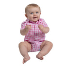 Just Country Kids Shirts 0 / Pink Lemonade/White Just Country Jumpsuit Infants Frankie Full Button Check