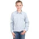 Just Country Kids Shirts 2XS / White Mini Fern Just Country Girls Harper Workshirt