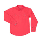 Just Country Kids Shirts Just Country Workshirt Girls Kenzie Half Button