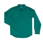 Just Country Kids Shirts Just Country Workshirt Girls Kenzie Half Button