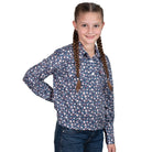 Just Country Kids Shirts S / Navy Daisys Just Country Girls Harper Shirt Navy Daisy