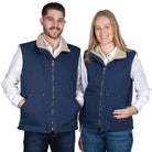 Just Country Mens Jumpers- Jackets - Vests 2XS / Navy Just Country Vest Adults Diamantina Sherpa