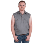 Just Country Mens Shirts 3XL / Steel Grey Just Country Workshirt Mens Jack Sleeveless (10103)