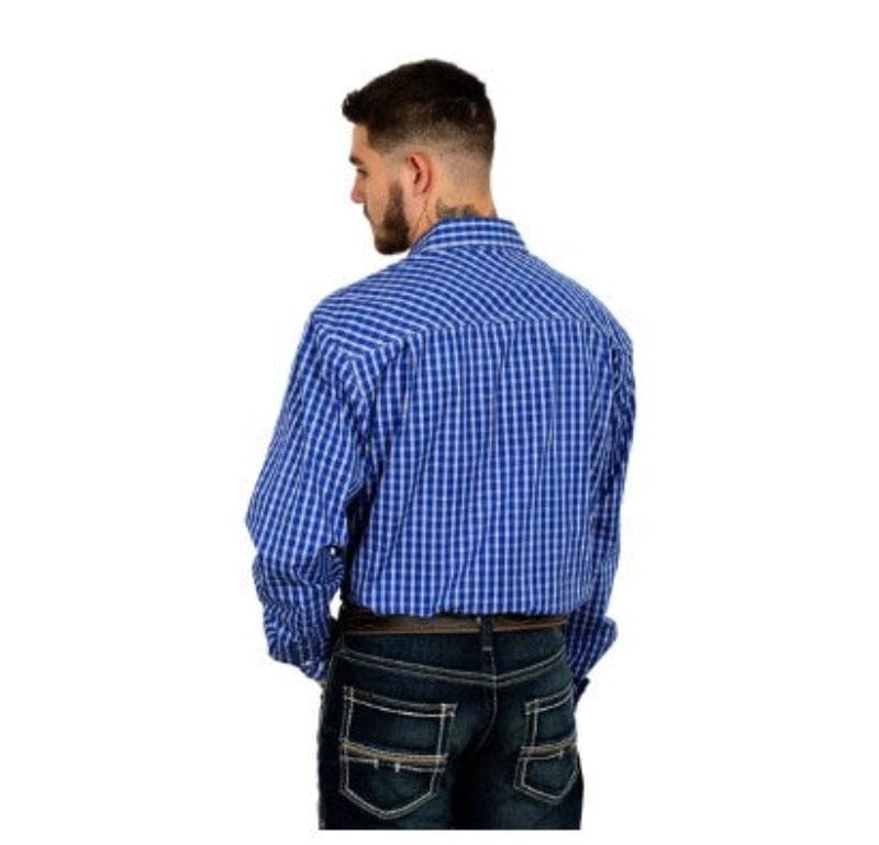 Just Country Mens Shirts Just Country Workshirt Mens Austin Full Button (MWLS2364)