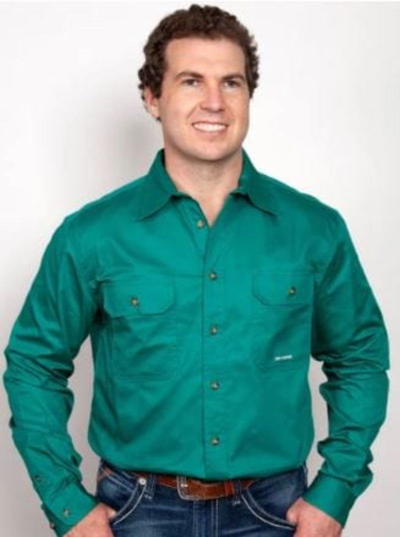 Just Country Mens Shirts Just Country Workshirt Mens Evan Full Button