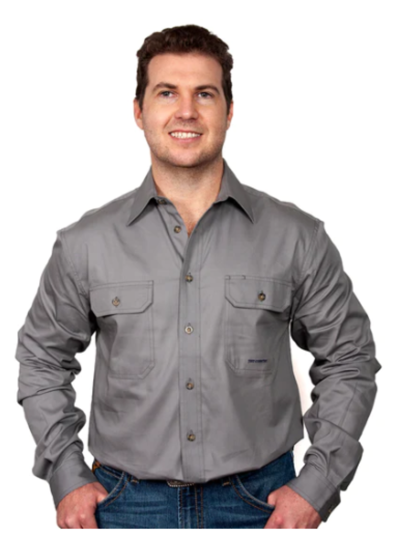 Just Country Mens Shirts Just Country Workshirt Mens Evan Full Button