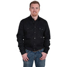 Just Country Mens Shirts S / Black Just Country Workshirt Mens Evan Full Button