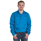 Just Country Mens Shirts S / Blue Jewel Just Country Workshirt Mens Evan Full Button