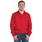 Just Country Mens Shirts S / Chilli Just Country Workshirt Mens Evan Full Button