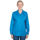 Just Country Womens Shirts 08 / Blue Jewel Just Country Workshirt Womens Brooke Full Button