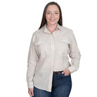 Just Country Womens Shirts 08 / Fawn Just Country Shirt Womens Abbey Full Button Small Check