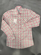 Just Country Womens Shirts 08 / Pink/Blue/White Just Country Shirt Womens Abbey Full Button Plaid