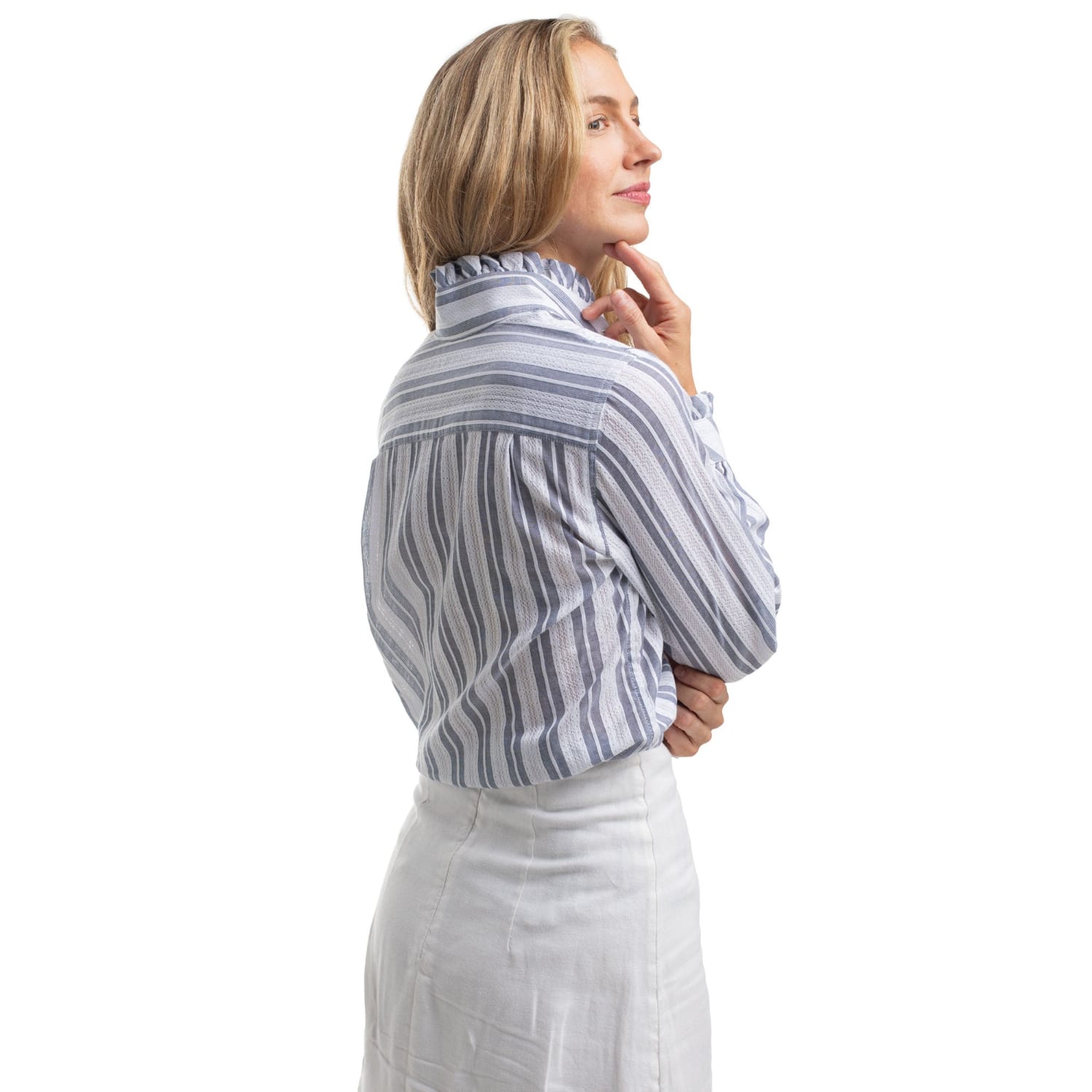 Just Country Womens Shirts Just Country Shirt Womens Abbey Frills Full Button Print