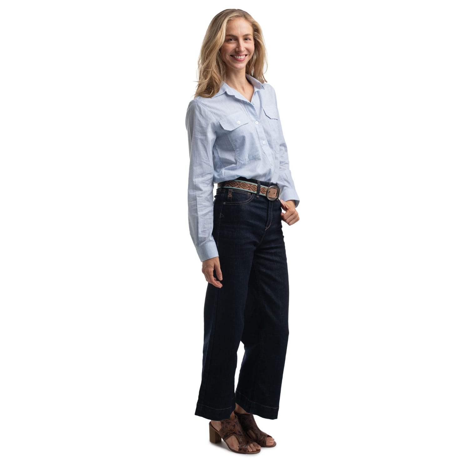 Just Country Womens Shirts Just Country Shirt Womens Abbey Full Button Print