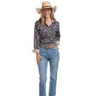 Just Country Womens Shirts Just Country Shirt Womens Abbey Full Button Print