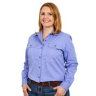 Just Country Womens Shirts Just Country Workshirt Womens Brooke Full Button Earthy Tones (50502)