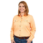 Just Country Womens Shirts Just Country Workshirt Womens Brooke Full Button Earthy Tones (50502)