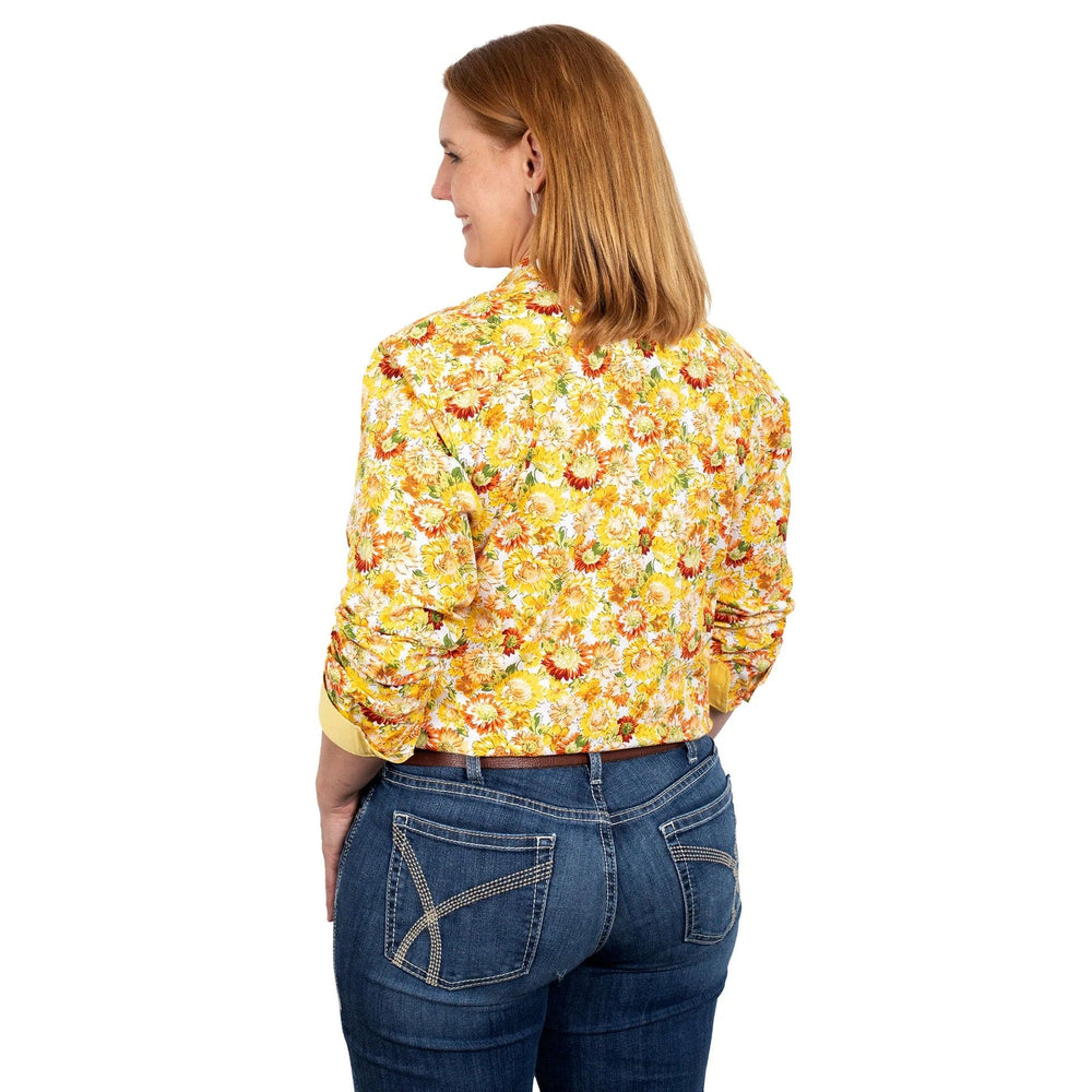 Just Country Womens Shirts Just Country Workshirt Womens Georgie Print (WWLS2360)