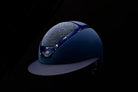 KASK Helmets 56cm / Navy KASK Helmet Star Lady Chrome with Swarovski Crystal