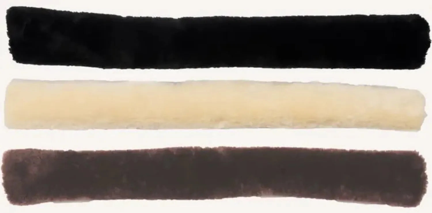 Kentucky Breastplates - Martingales Natural Kentucky Sheepskin Covers Breastplate & Rein