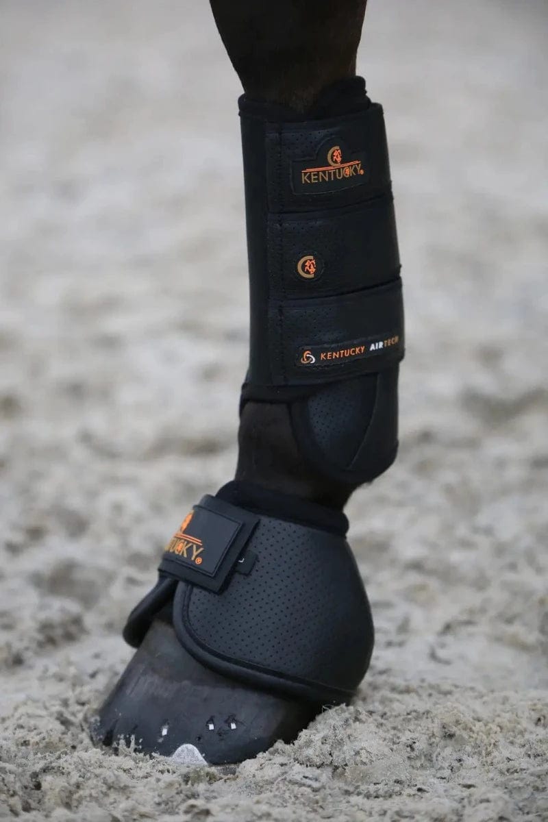 Kentucky Horse Boots & Bandages Full / Black Kentucky Eventing Air Tech Boots Front
