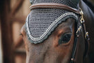 Kentucky Horsewear Fly Masks & Bonnets Full / Grey Kentucky Long Ear Bonnet w/ Stone & Pearl