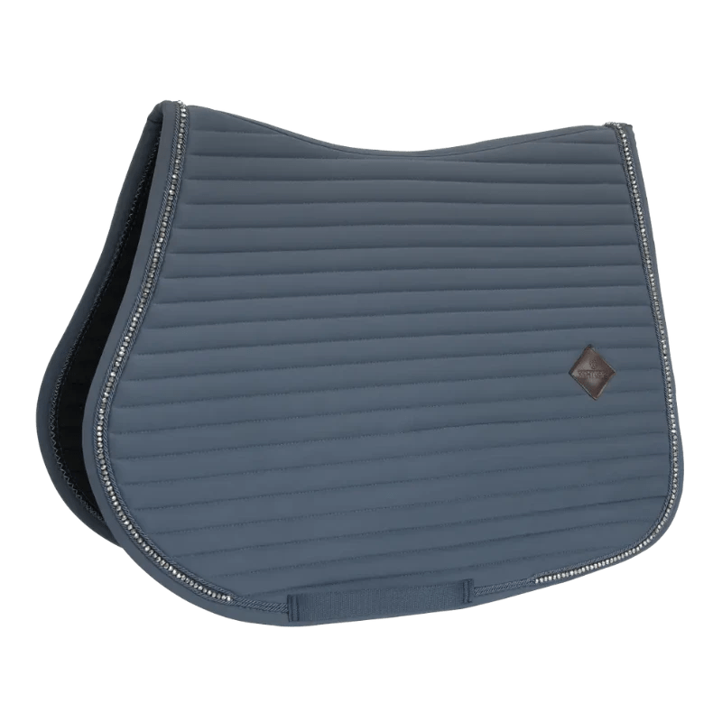 Kentucky Horsewear Saddle Pads English Grey Kentucky Show Jumping Saddlepad with Pearls Grey