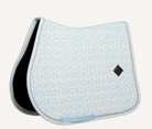 Kentucky Saddle Pads English Cob / Light Blue Kentucky Saddle Pad Velvet Flags Print Jump